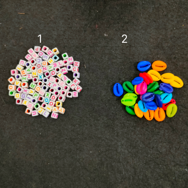 Letter Beads (25pcs) & Kori (15pcs)  1537