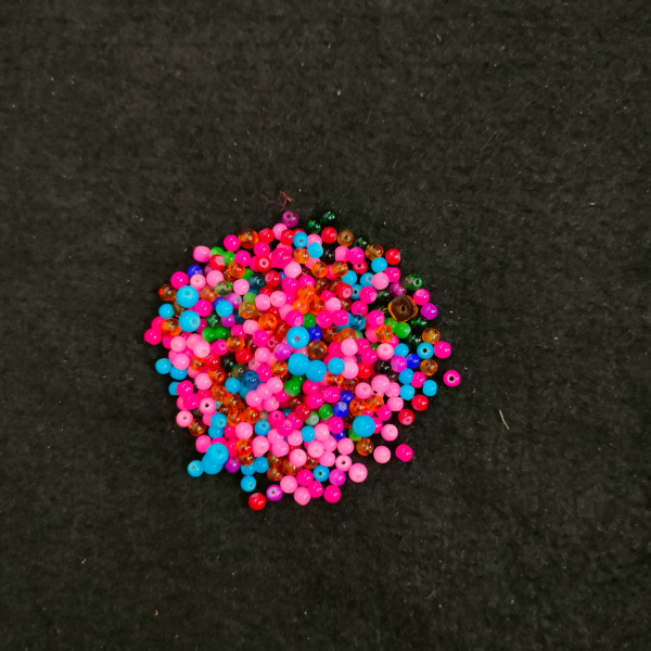 2mm multicolor beads (25pcs) 1519